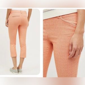 Anthropologie Cartonnier Charlie Trouser Ankle Pants Womens Size 4 Orange Preppy